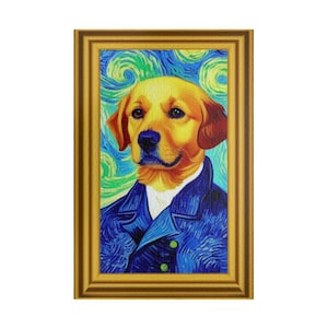 Vincent van Gogh Golden Retriever Puzzle (110, 252, 500, 1014 Piece Puzzle Options)