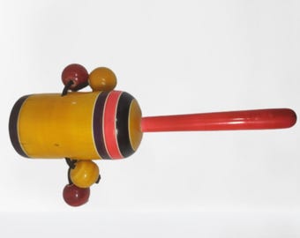 Wooden Baby Rattle: Non-Toxic, Colorful Toy