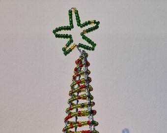 African Beaded Christmas Trees - 35cm wire