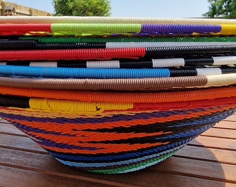 African Telephone Wire Baskets - LARGE