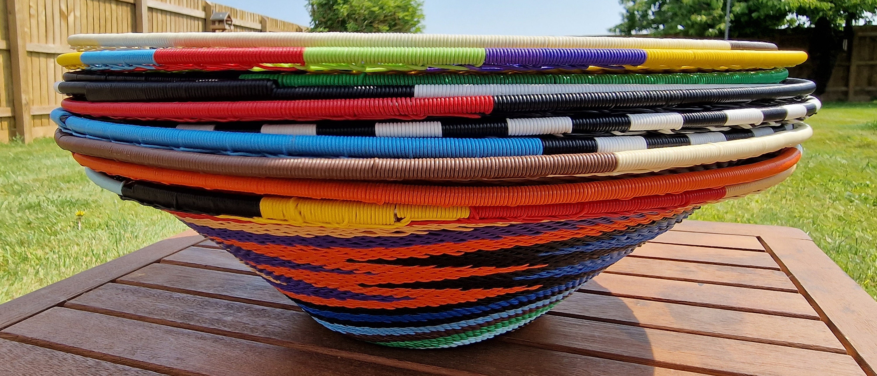 African Telephone Wire Baskets LARGE Etsy