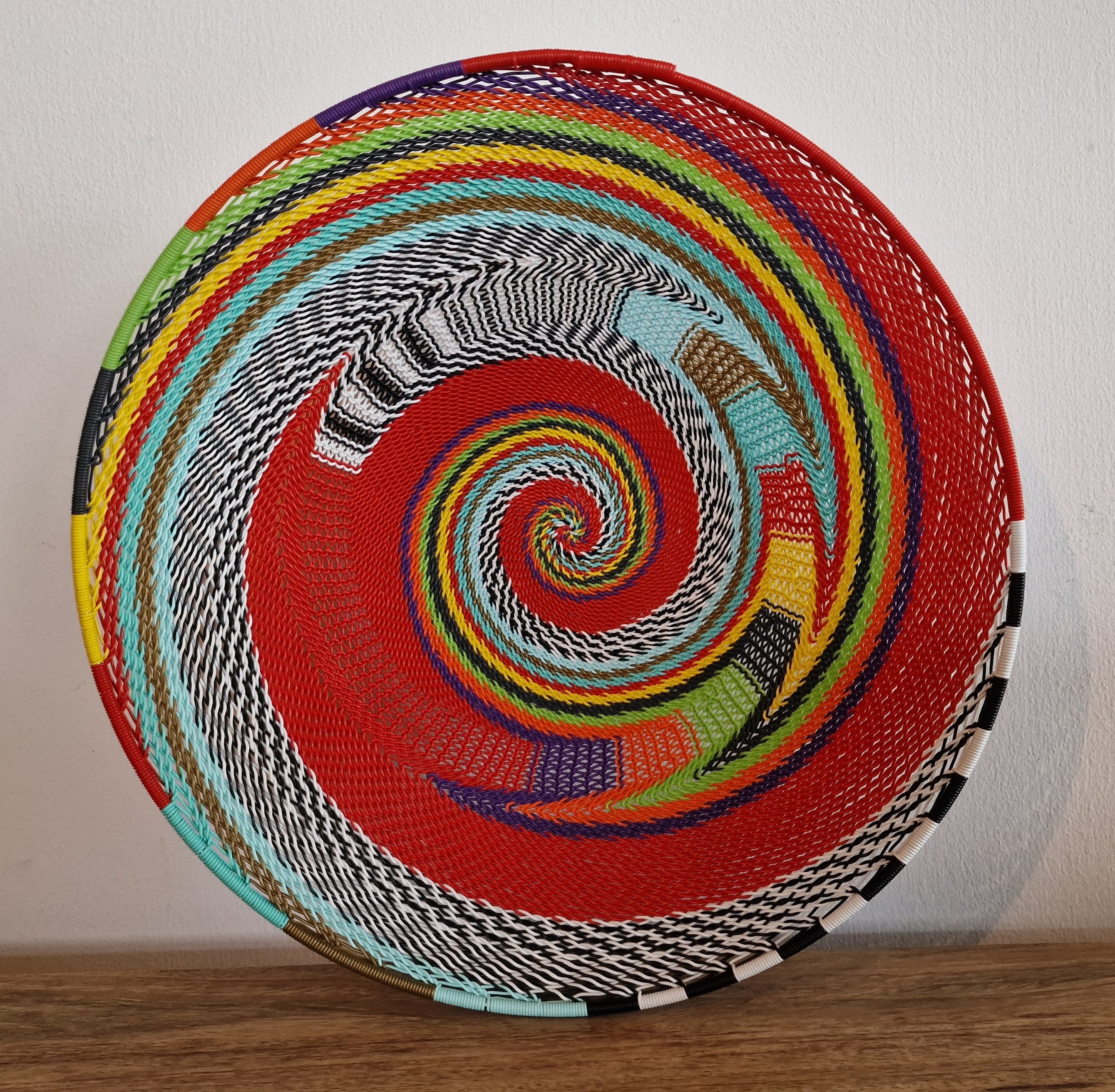 African Telephone Wire Baskets LARGE Etsy