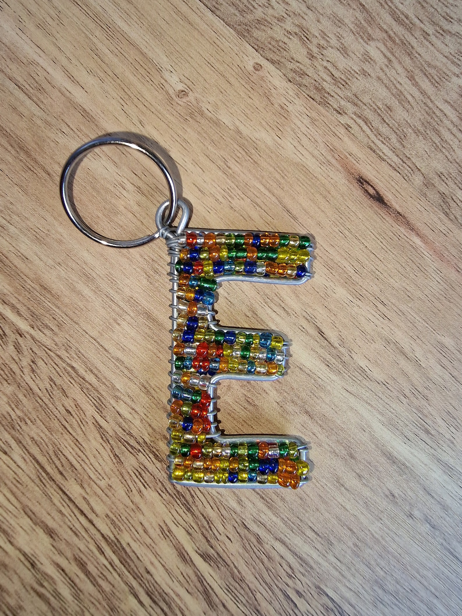Beaded Alphabet Keyrings - A to J - Etsy