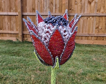 Beaded Protea Flowers