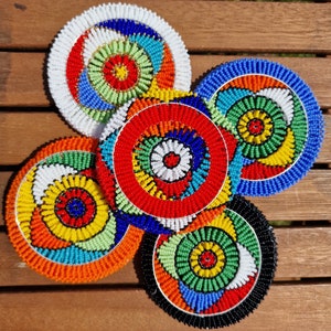 Beaded Coasters (set of 6)