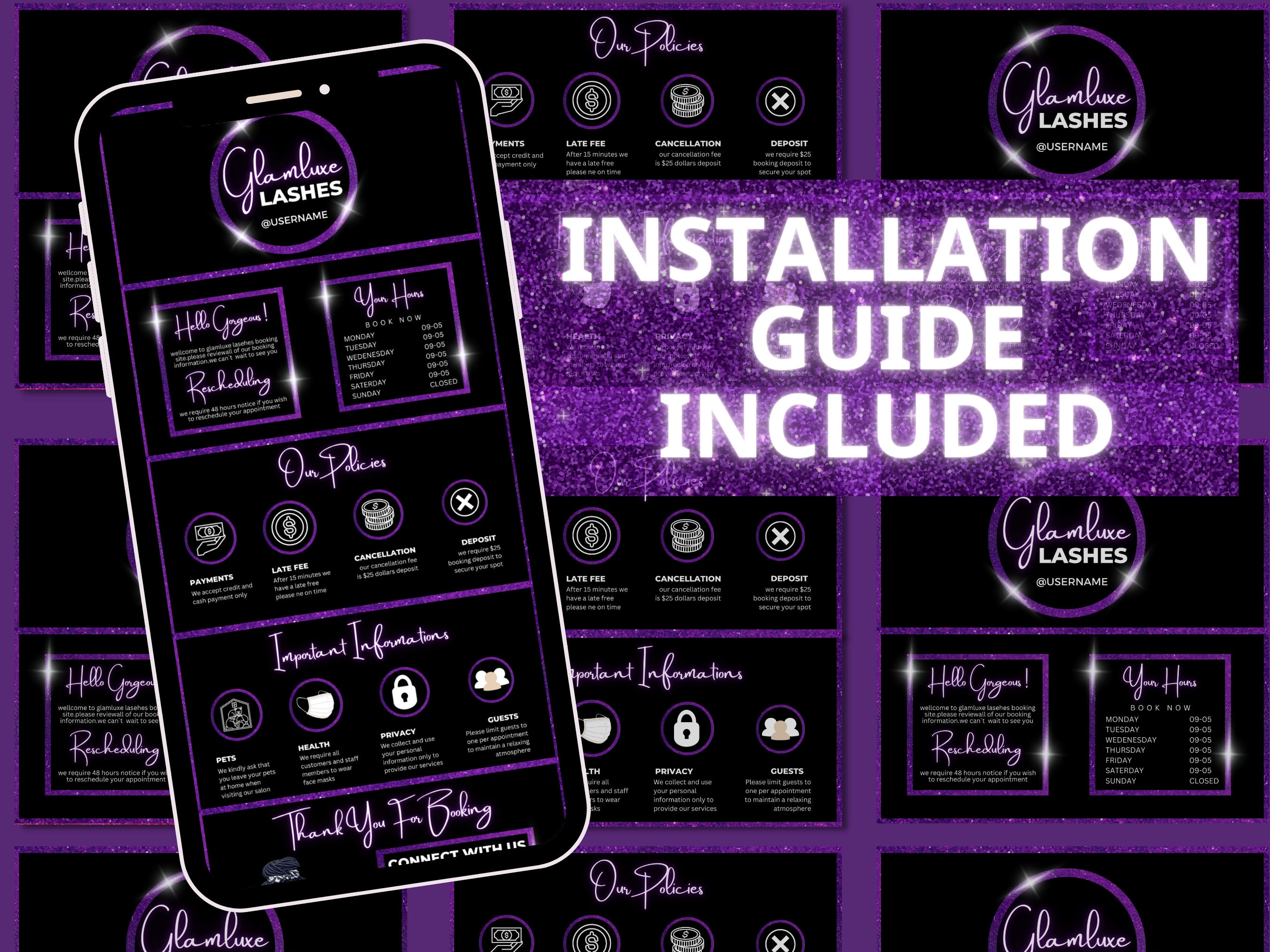 Acuity Scheduling Template DIY Acuity Scheduling Template for - Etsy