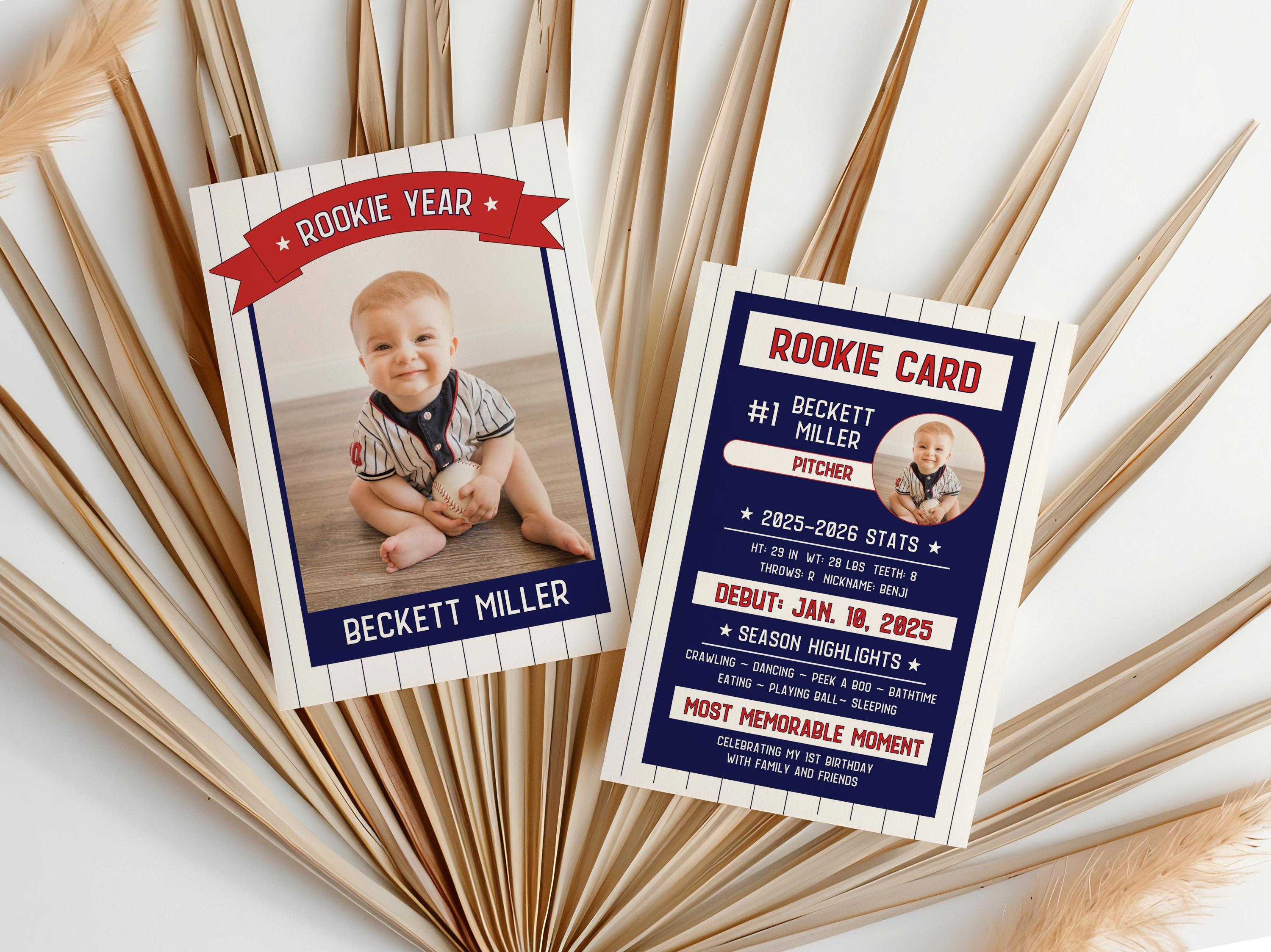 Rookie Year First Birthday Card UK