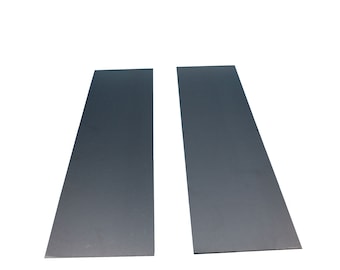 Lámina de acero de calibre 16 de 24" x 6" para manualidades, paquete de 2 láminas de metal para trabajar el metal, chatarra y láminas de metal para bricolaje