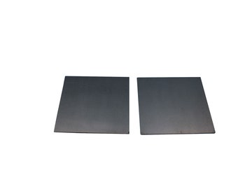 Paquete de 2 láminas de acero de calibre 16 de 6" x 6" para manualidades, trabajos en metal, chatarra y láminas de metal para bricolaje