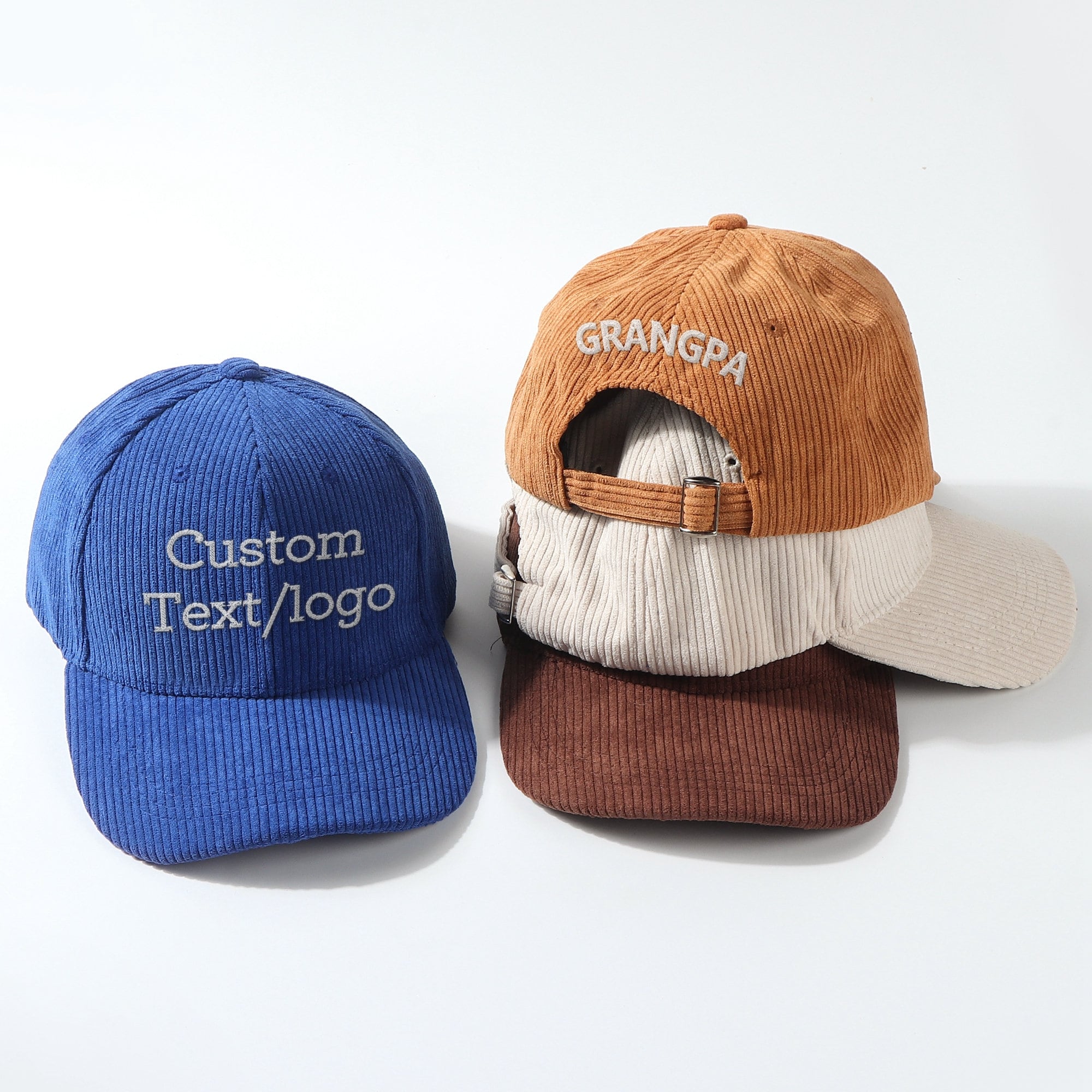 Custom Corduroy Hat Custom Embroidered Corduroy Hat Personalized