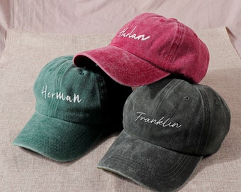 Personalized Embroidered Cap with Name and Logo, Custom Bridesmaid Cap with Embroidery, Ideal Dad Cap Baseball Cap, Unisex Baseball Cap
