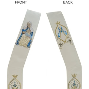 Marian deacon stole &quot;Our Lady of Grace&quot; Vestment SD428