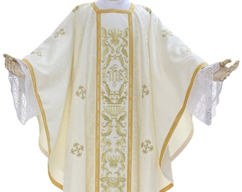 Gothic chasuble with stole Vestment G856