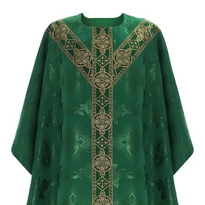 Semi-Gotische Kasel mit Stola