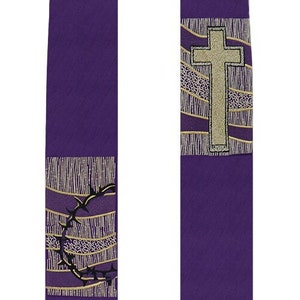 Violet Gothic stole Vestment