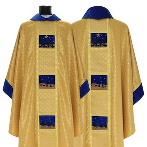 Gothic chasuble &quot;Christmas&quot; with stole  Vestment