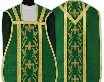 Roman chasuble with stole, maniple, burse and chalice veil Vestment R032