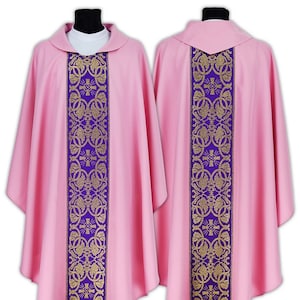 Gothic chasuble with stole Vestment 005