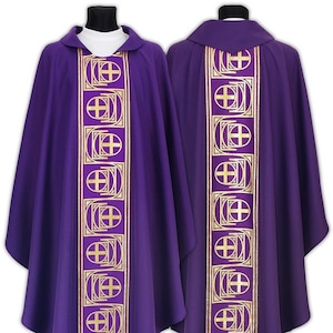 Gothic chasuble with stole Vestment 030