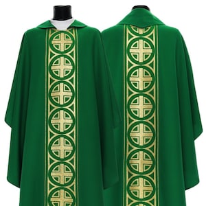 Gothic chasuble with stole Vestment 046