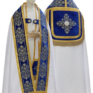 Roman cope &quot;IHS&quot; with stole Vestment KT573ABN25