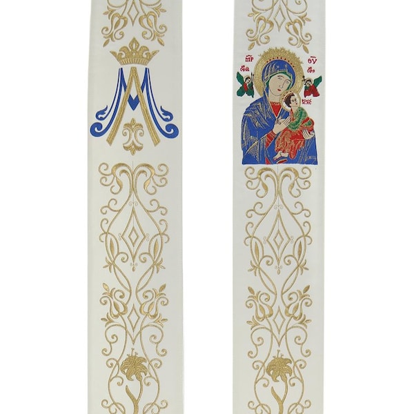 Marian gothic stole "Our Lady of Perpetual Help" SH26K