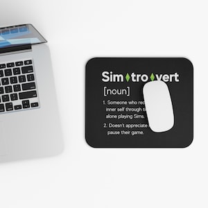 Simtrovert Mouse Pad: Sims Gamer Gift