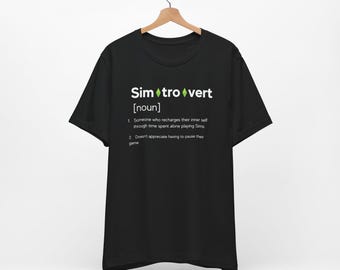 Camiseta de Los Sims: Camiseta unisex Simtrovert - Regalo para gamers
