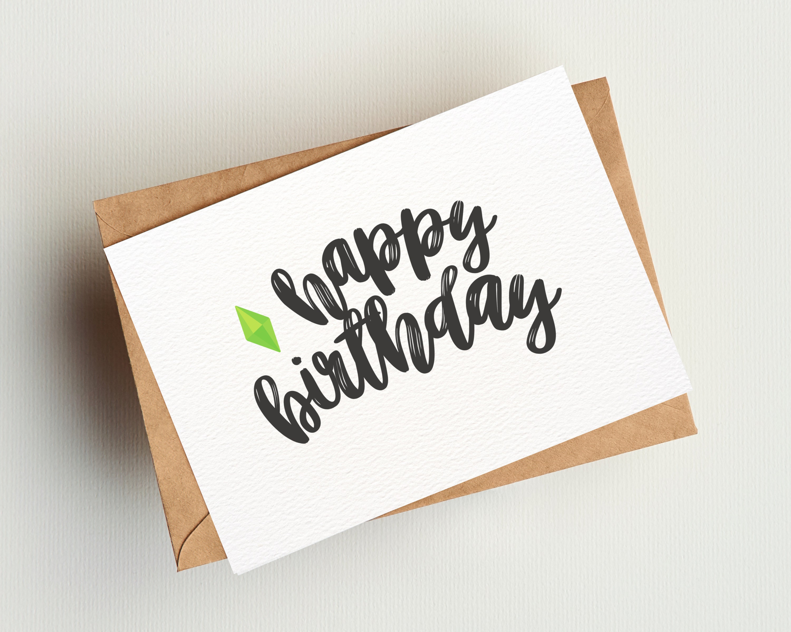 The SIMS BIRTHDAY Card Printable Sims Birthday Card Sims - Etsy