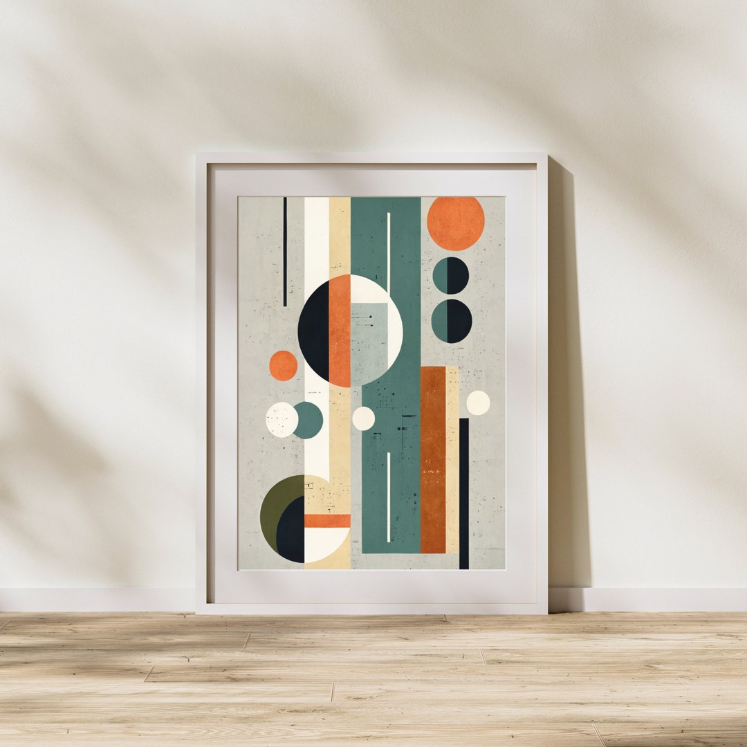 Geometric Modern Print | Modern Wall Art | Contemporary Home Decor | 2: ...