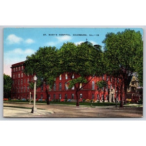 Cartolina dell'Ospedale St. Mary Galesburg Illinois 0696