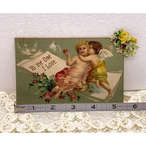 Postcard Antique c1900 Valentine Greeting To the One I Love