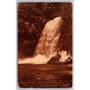 Carte postale ancienne L'une des plus belles chutes du fleuve McKenzie, Oregon, c1914 #598