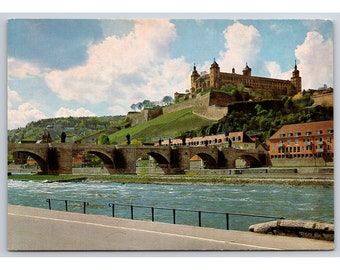 Cartolina d'epoca Würzburg Festung Marienberg 0336