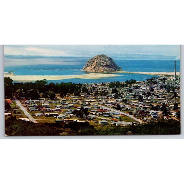 Postcard Vintage Morro Bay California Lovely Seaside Resort Scenic Hwy 1 0419