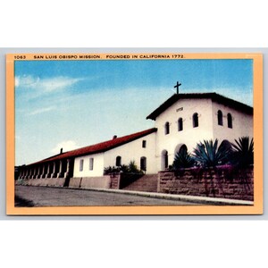 Carte postale Mission San Luis Obispo fondée en Californie 1772 0501