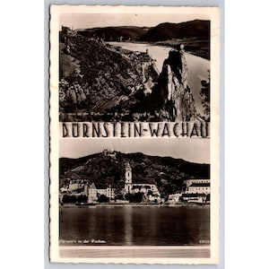 carte postale vintage Bornstein Wachau Vienne RPPC 829