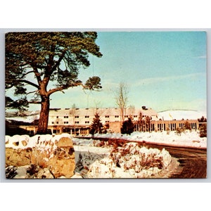 Carte postale vintage Coylumbridge Hotel en hiver Aviemore Inverness-Shire Ecosse 0334