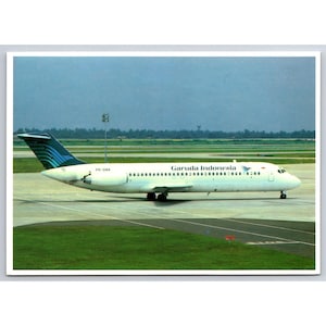 Carte postale Garuda Indonesia Avion DC-9-32 #937