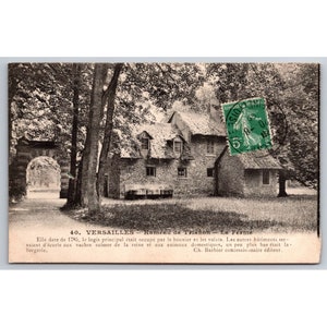 Cartão postal França Antigo Versalhes Hameau de Trianon La Ferme 0299