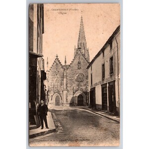Postkarte Frankreich Antike Chantonnay Vendee L'Eglise 0274