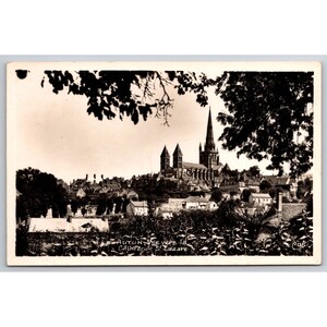 Cartão postal Autun Vue Vers la Cathedrale St Lazare França RPPC 0813