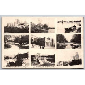 Postkarte Frankreich Antik Souvenir D'Avignon 0296