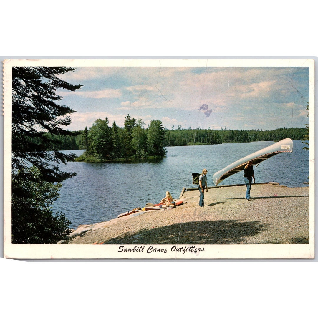 Postcard Sawbill Canoe Outfitters Superior National Forest Tofte Minnesota Cook County 0186 Etsy