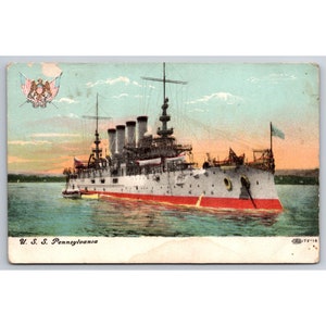 Postcard Antique USS Pennsylvania Military Navy 0603