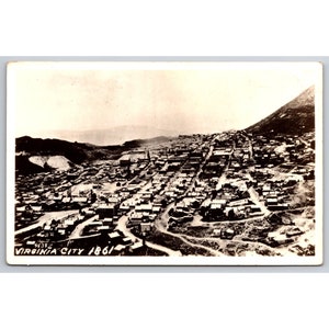 Carte postale antique Virginia City Nevada 1861 0436