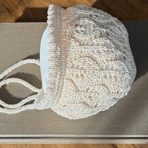 Leaf Lace Knitting Pattern | Newborn–12 Months Cotton Bonnet (Digital PDF)