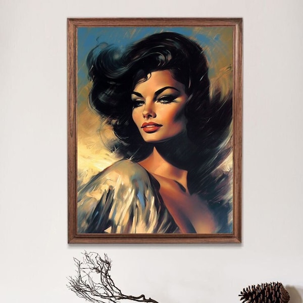 Lola. // MidCentury / Mid-Century Girl / Tretchikoff / J.H Lynch / Louis Shabner / MCM / Feminism / Vintage Poster / Retro / Kitsch Print