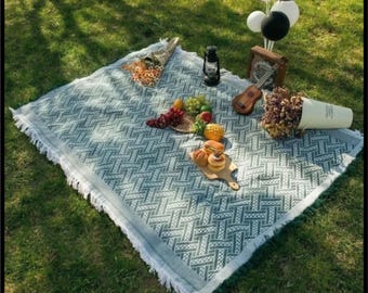 Tapis de pique-nique étanche à l'humidité, couverture d'extérieur, tapis de camping, jeté de plage, tapis de voyage, couvre-sol pliable, léger, imperméable, durable