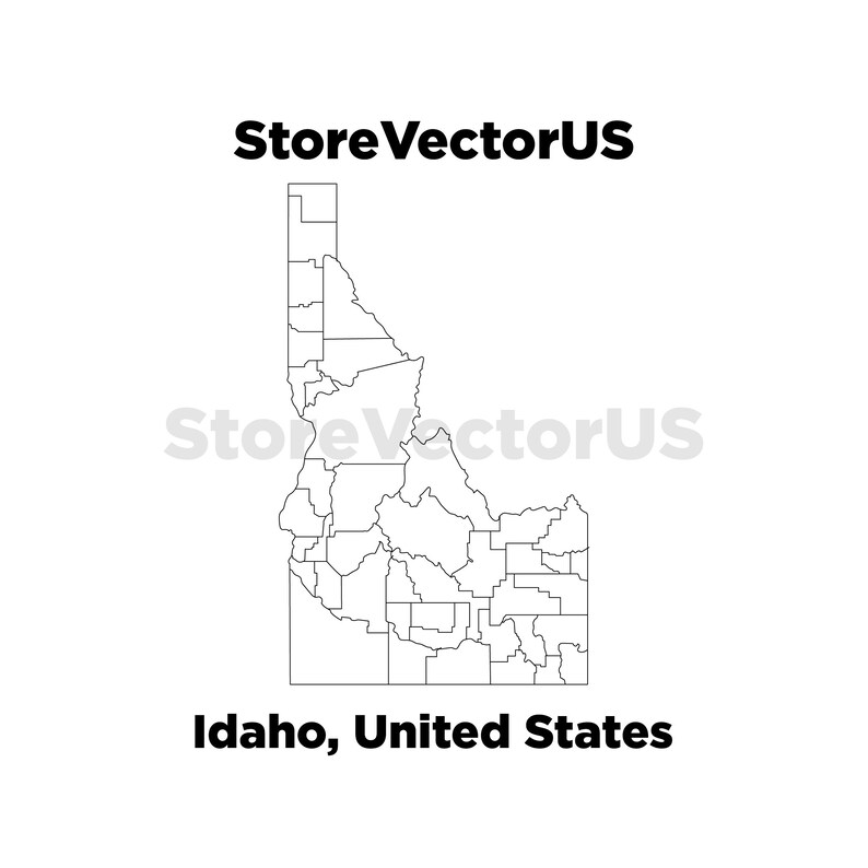 Idaho | Printable Map of the State of Idaho | Printable Map of the ...